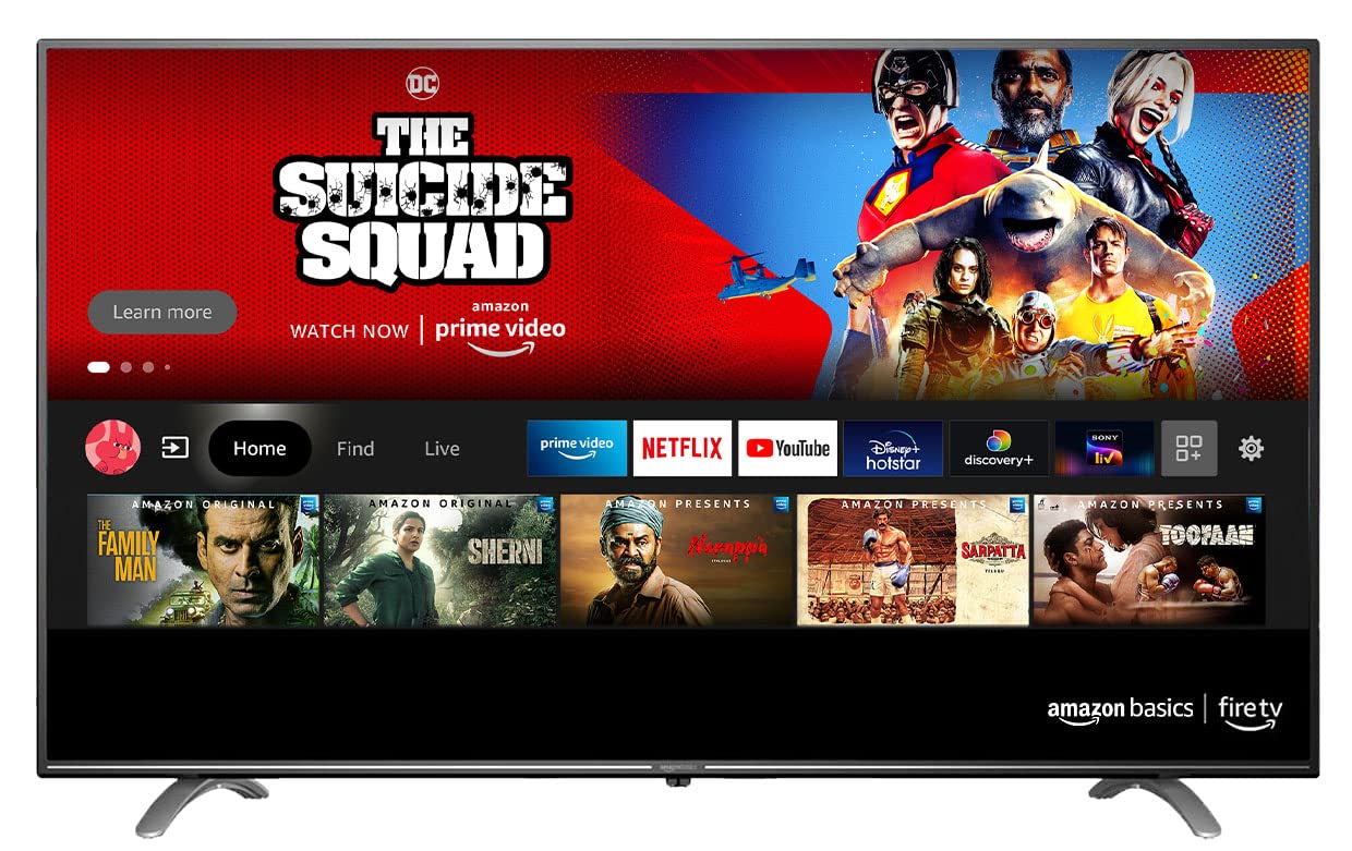 AmazonBasics 4K Ultra HD Smart LED TV